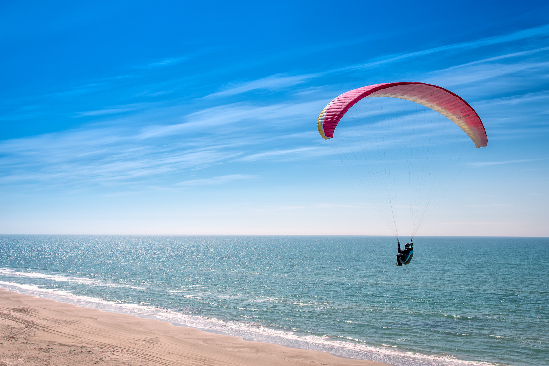 Paraglider, Løkken, Denmark