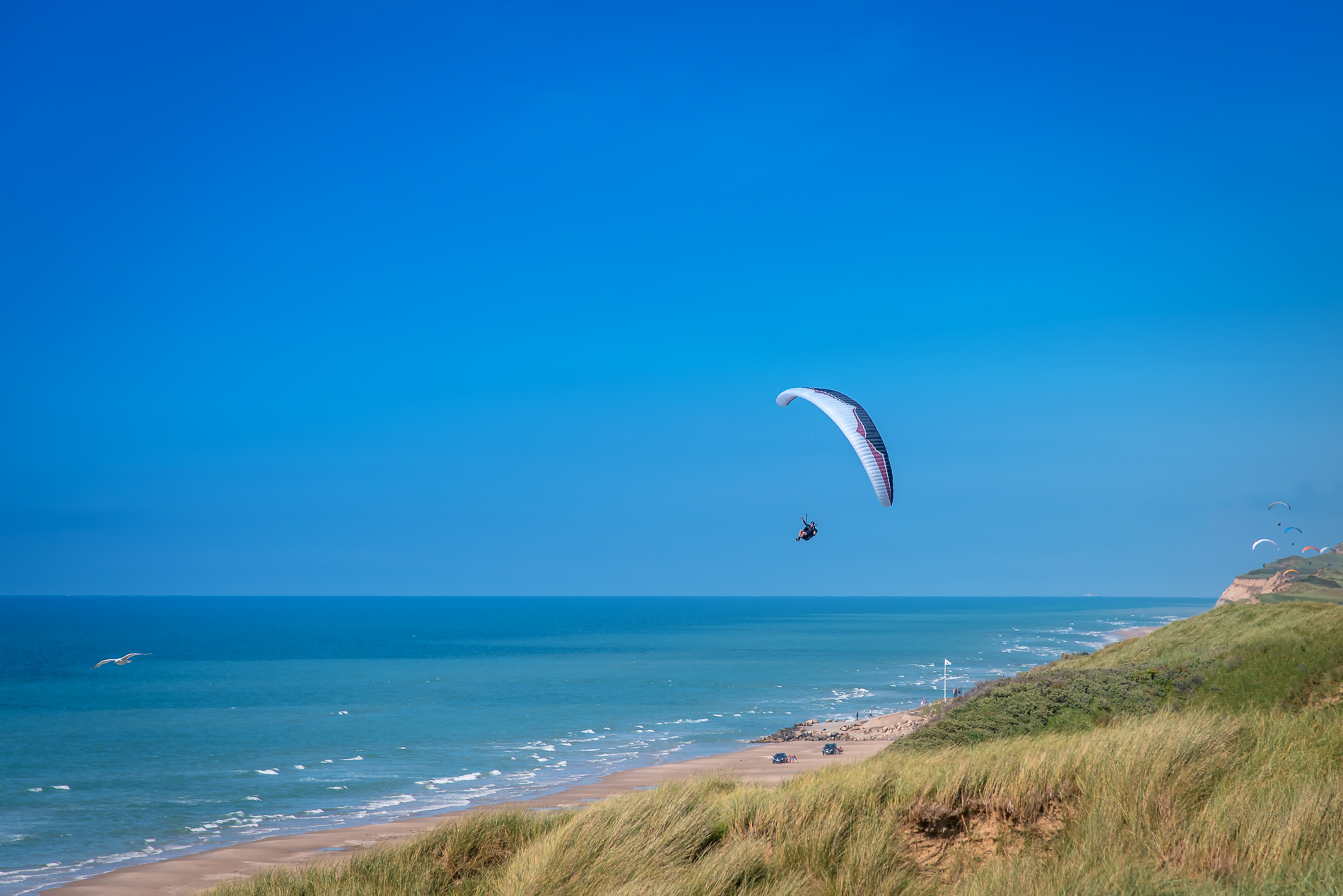 Paraglider, Løkken, Denmark